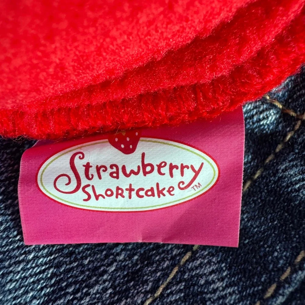 Y2k Vintage 2007 Strawberry Shortcake Toddler Girls Knit Beanie Hat Pink Purple